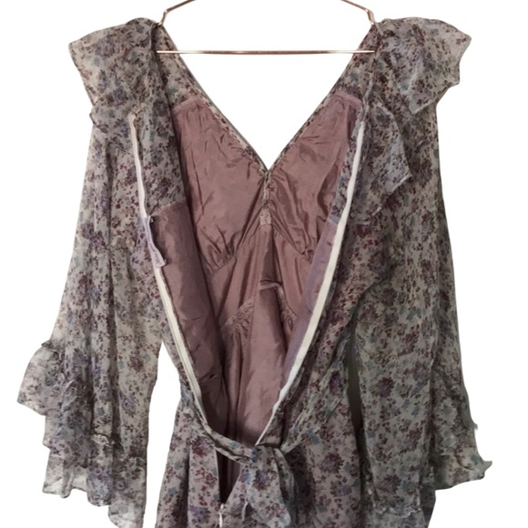 KITE AND BUTTERFLY NWT 100% Silk Dress - Picture 7 of 11